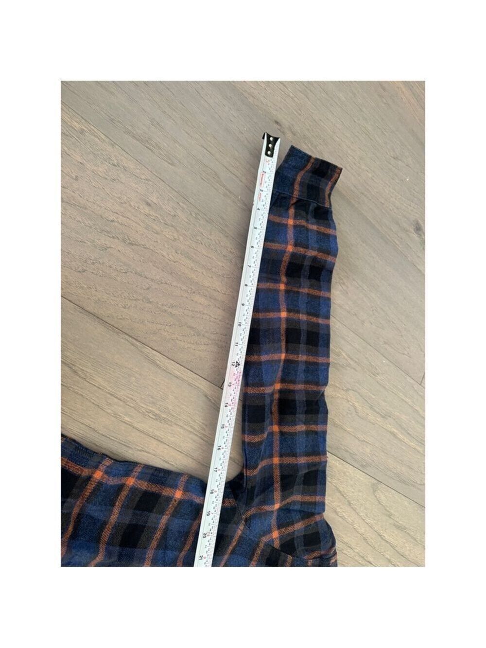 prAna Golden Canyon Flannel Shirt Small Rich Sapphire Plaid Snap Button